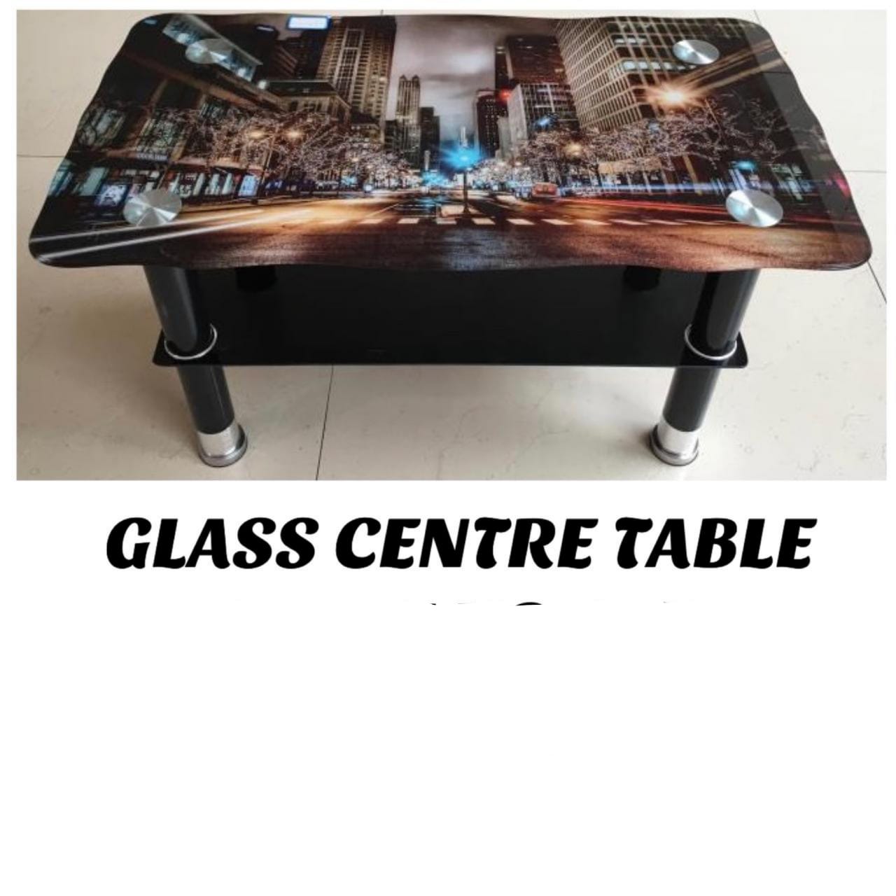 Colorful Glass Table