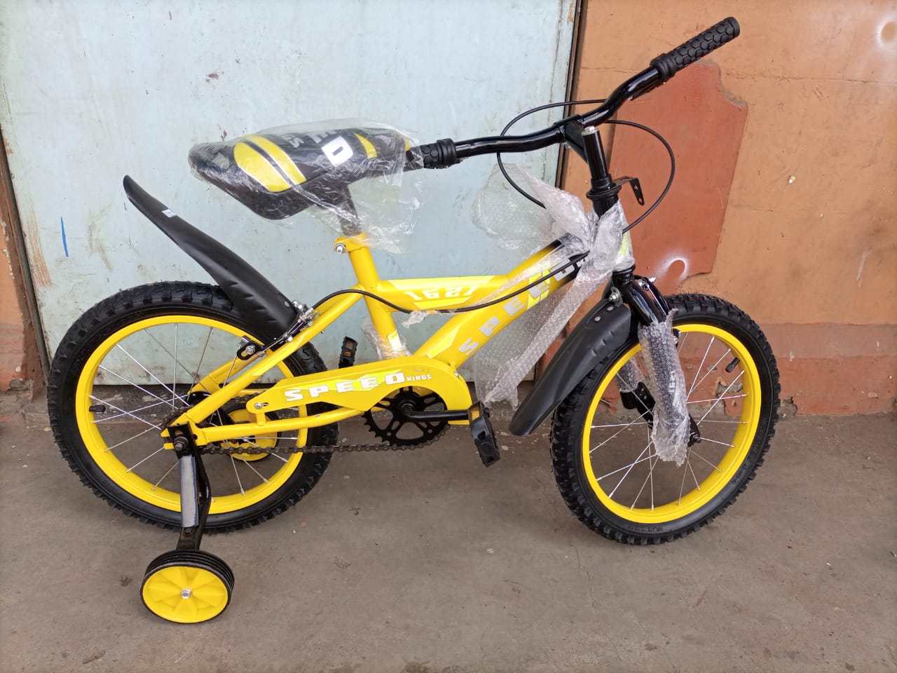 New Yellow Children Bicycle Size 16