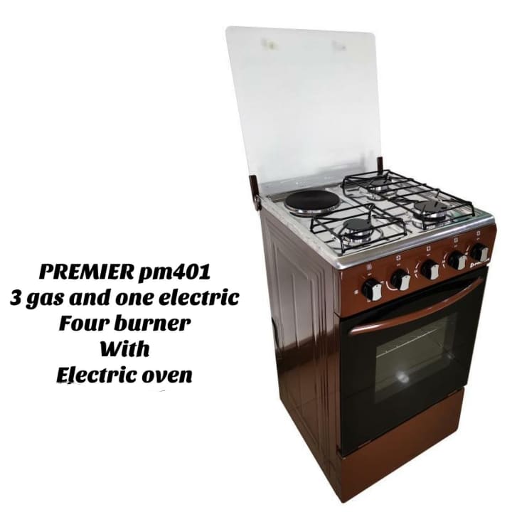 Gas cooker with oven
